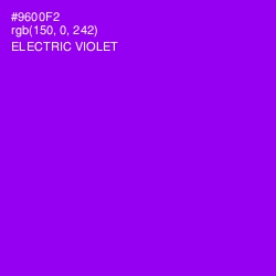 #9600F2 - Electric Violet Color Image